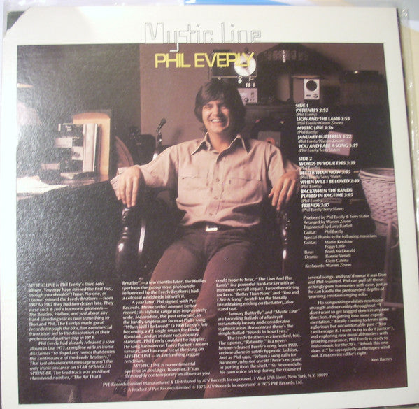 Phil Everly : Mystic Line (LP, Album, Promo)