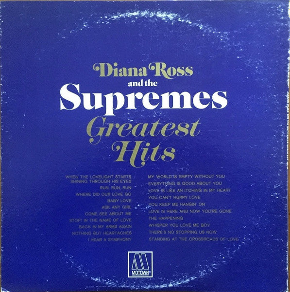 Diana Ross And The Supremes* : Greatest Hits (2xLP, Album, Comp, RE)