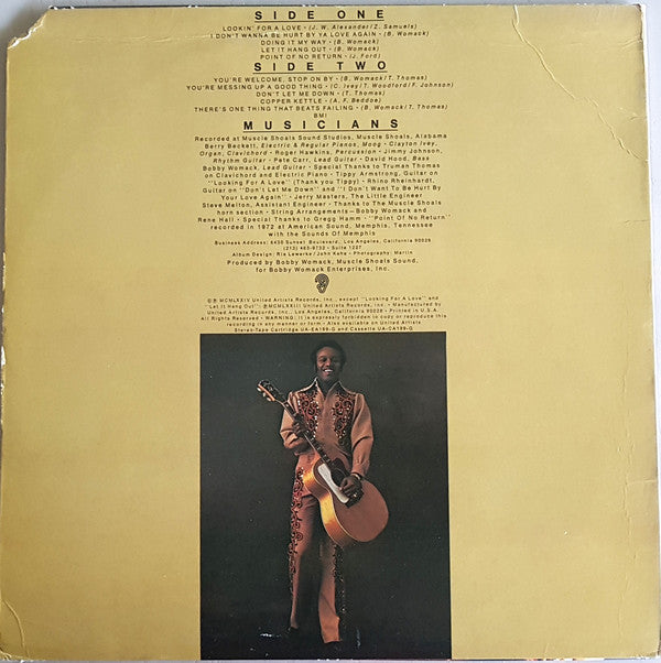 Bobby Womack : Lookin' For A Love Again (LP, Album, Ter)