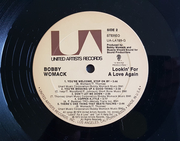 Bobby Womack : Lookin' For A Love Again (LP, Album, Ter)