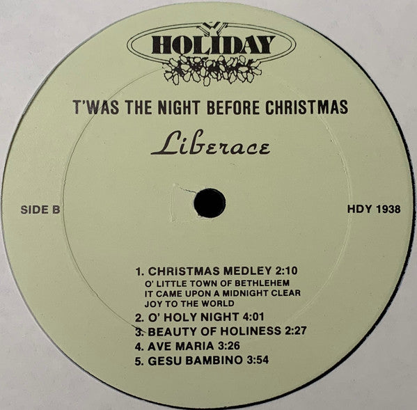 Liberace : 'Twas The Night Before Christmas (LP, Comp)
