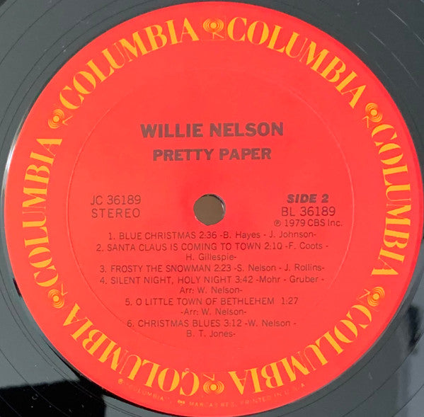 Willie Nelson : Pretty Paper (LP, Album, Pit)