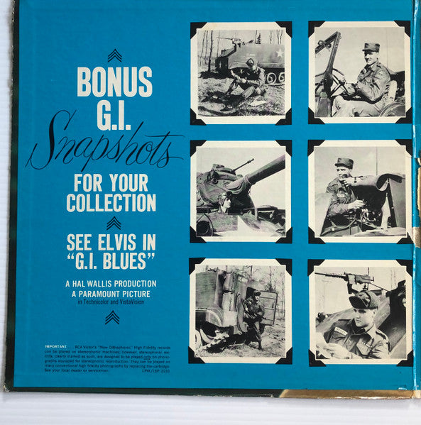 Elvis Presley : Elvis Is Back! (LP, Album, Mono, RP, Ind)