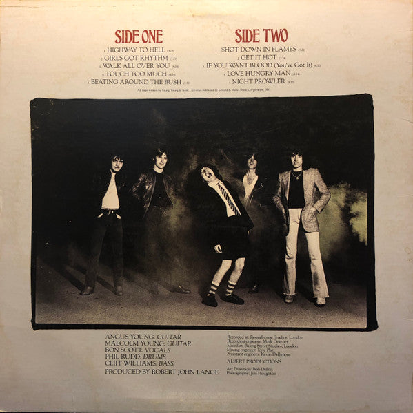 AC/DC : Highway To Hell (LP, Album, Spe)