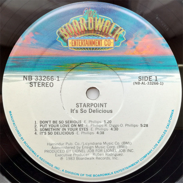 Starpoint : It's So Delicious (LP, Album, PRC)