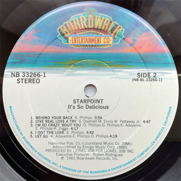 Starpoint : It's So Delicious (LP, Album, PRC)