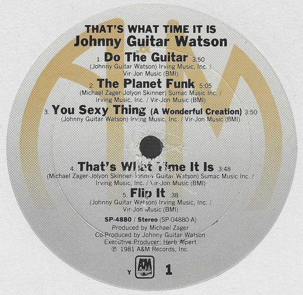 Johnny Guitar Watson : That's What Time It Is (LP, Album, Ter)