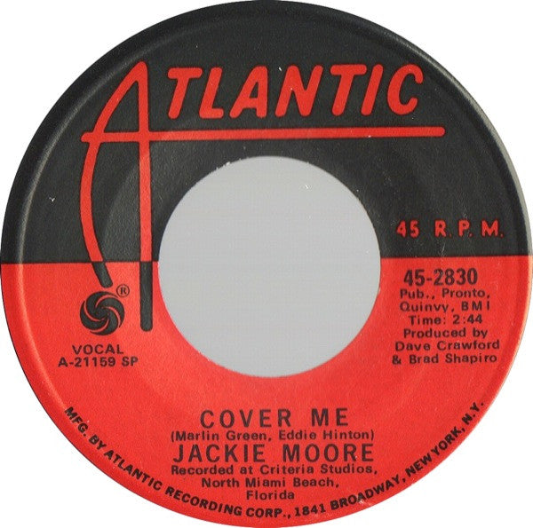 Jackie Moore : Cover Me (7")