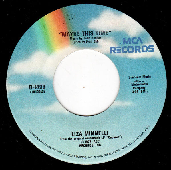 Liza Minnelli : Cabaret / Maybe This Time (7", RE)