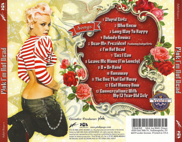 P!NK : I'm Not Dead (CD, Album, Club)