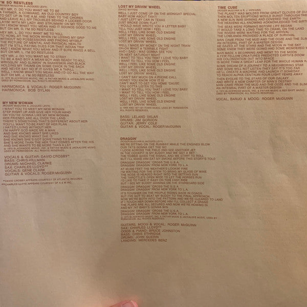 Roger McGuinn : Roger McGuinn (LP, Album, Ter)