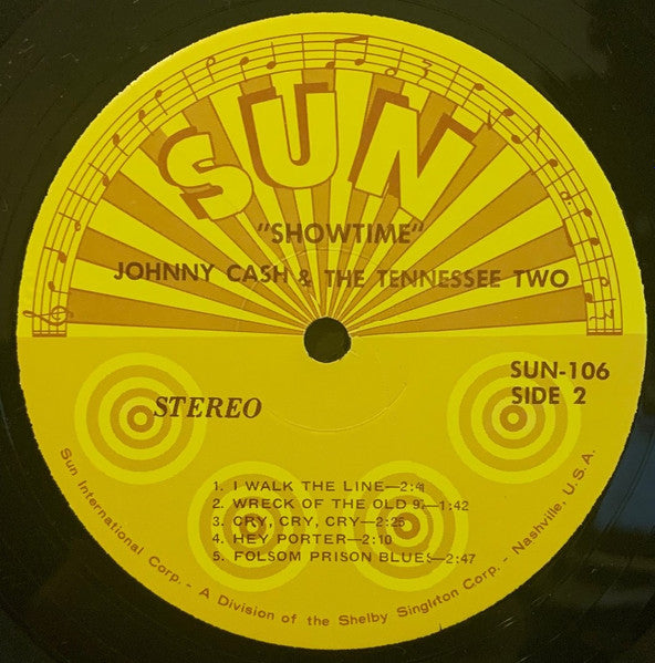 Johnny Cash And The Tennessee Two* : Showtime (LP, Comp)