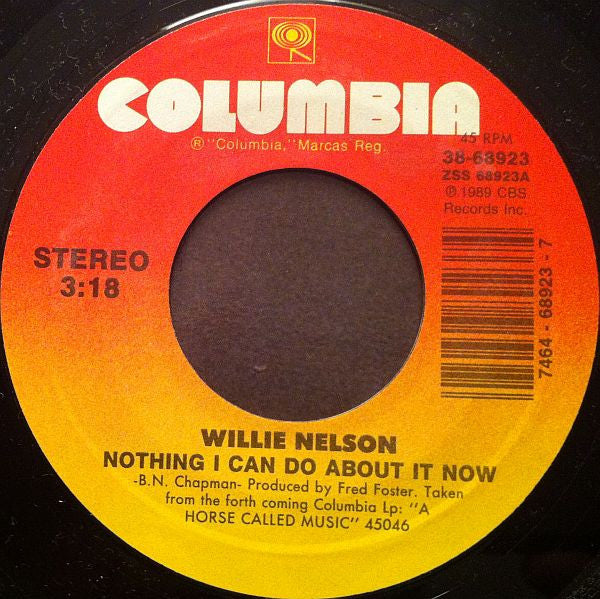Willie Nelson : Nothing I Can Do About It Now / If I Were A Painting (7", Styrene, Car)