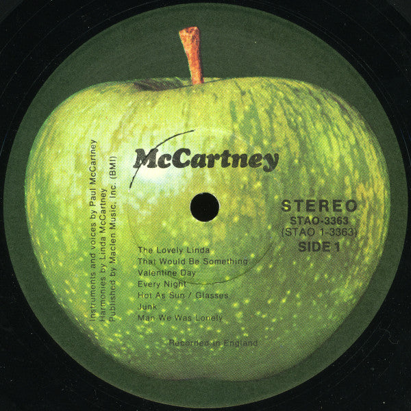 McCartney* : McCartney (LP, Album, Jac)