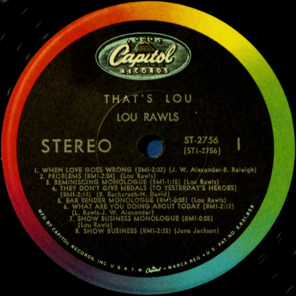 Lou Rawls : That's Lou (LP, Album, Scr)