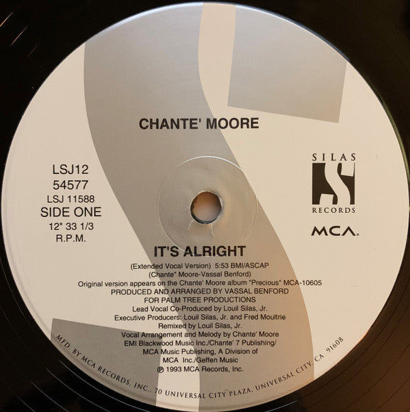 Chanté Moore : It's Alright (12", Single)