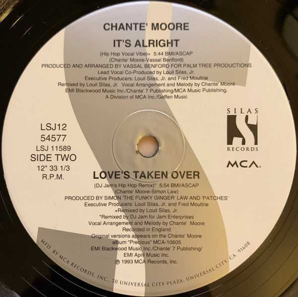 Chanté Moore : It's Alright (12", Single)