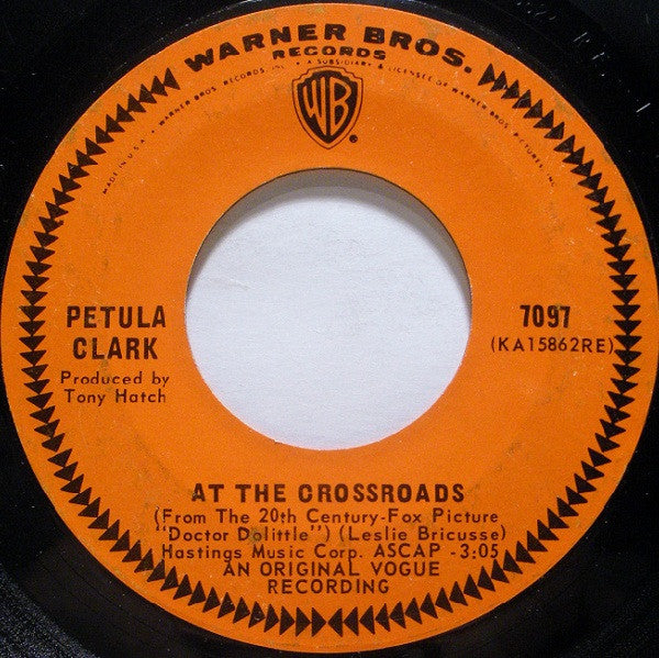 Petula Clark : The Other Man's Grass Is Always Greener / At The Crossroads (7", Single, San)
