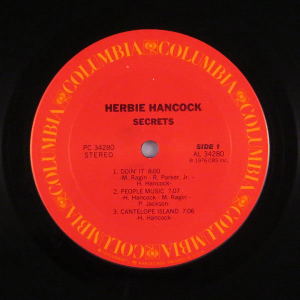 Herbie Hancock : Secrets (LP, Album, Pit)