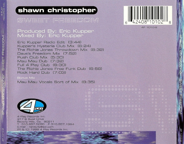 Shawn Christopher : Sweet Freedom (CD, Maxi)
