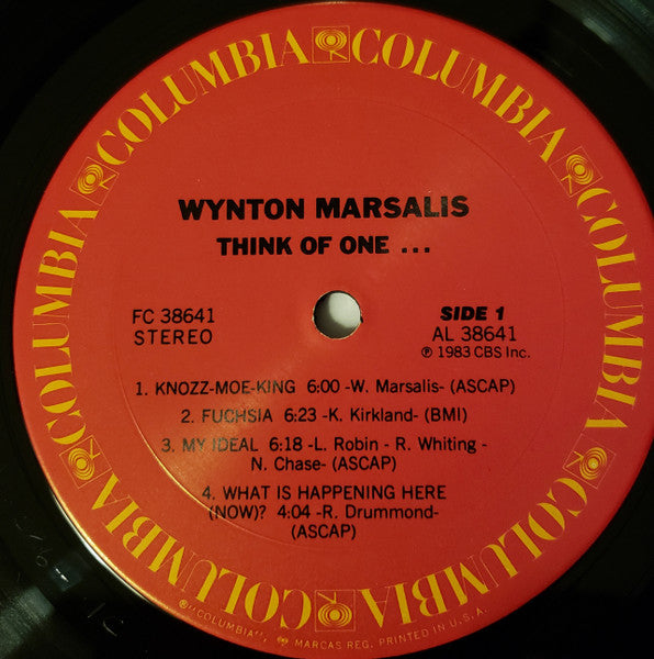 Wynton Marsalis : Think Of One (LP, Album, Car)