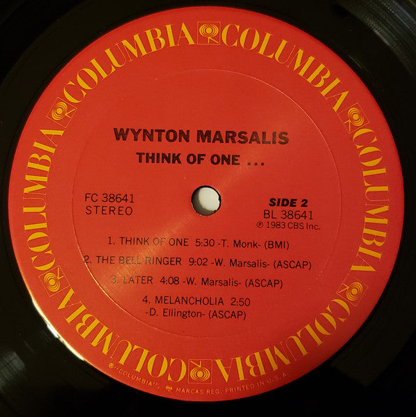 Wynton Marsalis : Think Of One (LP, Album, Car)