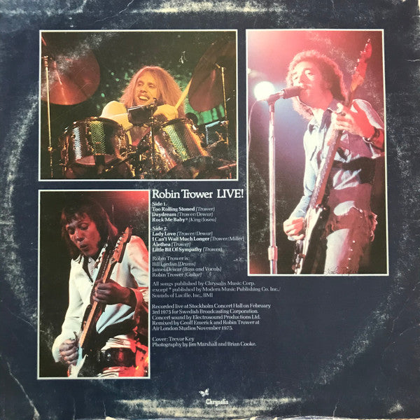 Robin Trower : Robin Trower Live! (LP, Album, San)