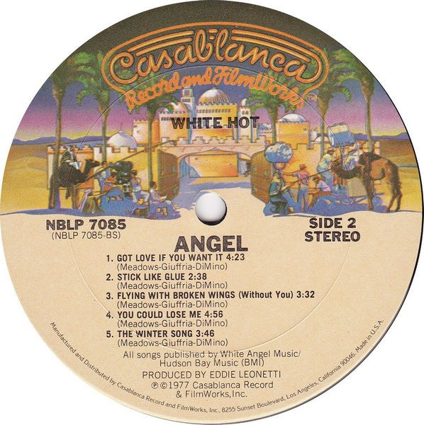 Angel (24) : White Hot (LP, Album, CTH)
