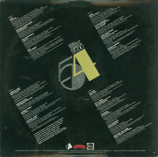 Various : A Night At Studio 54 (2xLP, Comp, Mixed, PRC)