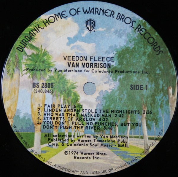 Van Morrison : Veedon Fleece (LP, Album, Ter)