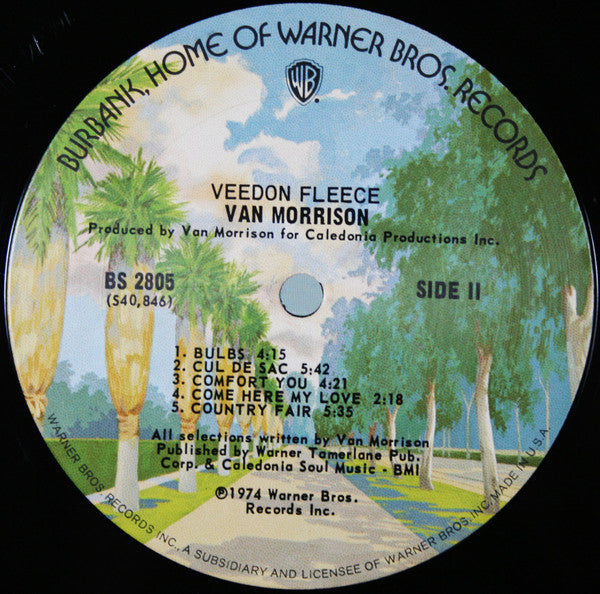 Van Morrison : Veedon Fleece (LP, Album, Ter)