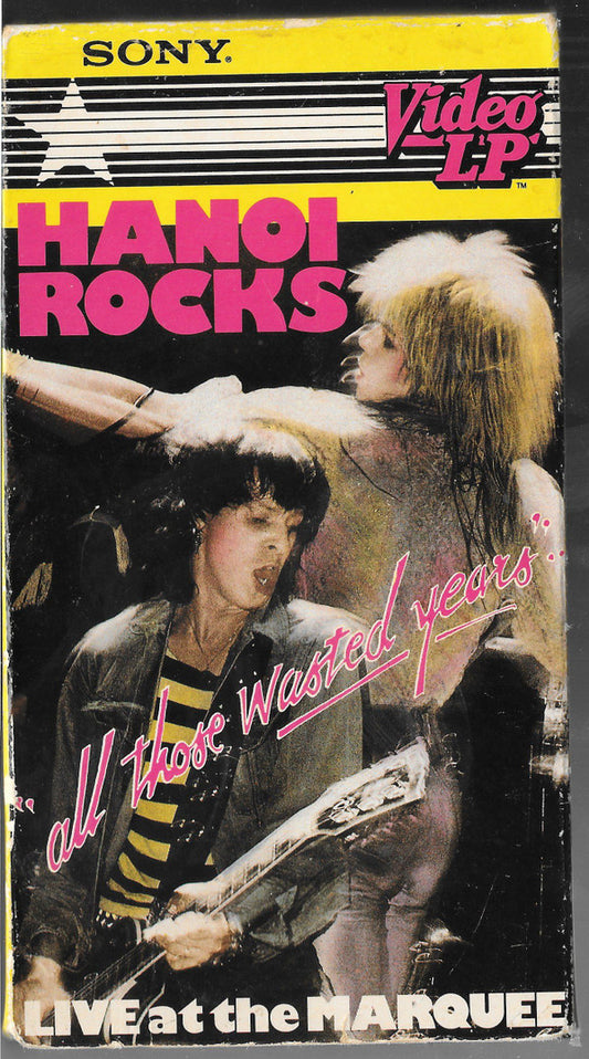 Hanoi Rocks : All Those Wasted Years... Live At The Marquee (VHS, NTSC)