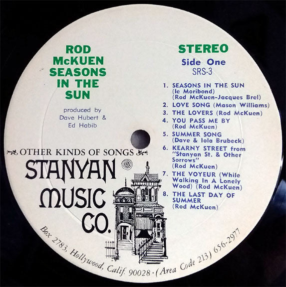 Rod McKuen : Seasons In The Sun (LP, Album, RE)