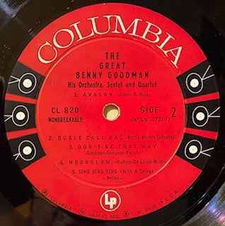 Benny Goodman : The Great Benny Goodman (LP, Mono)