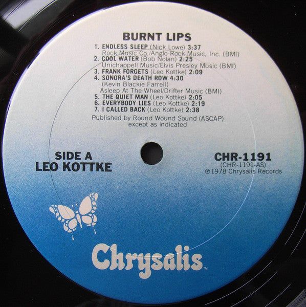 Leo Kottke : Burnt Lips (LP, Album, San)
