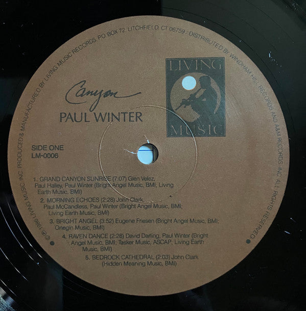 Paul Winter (2) : Canyon (LP)