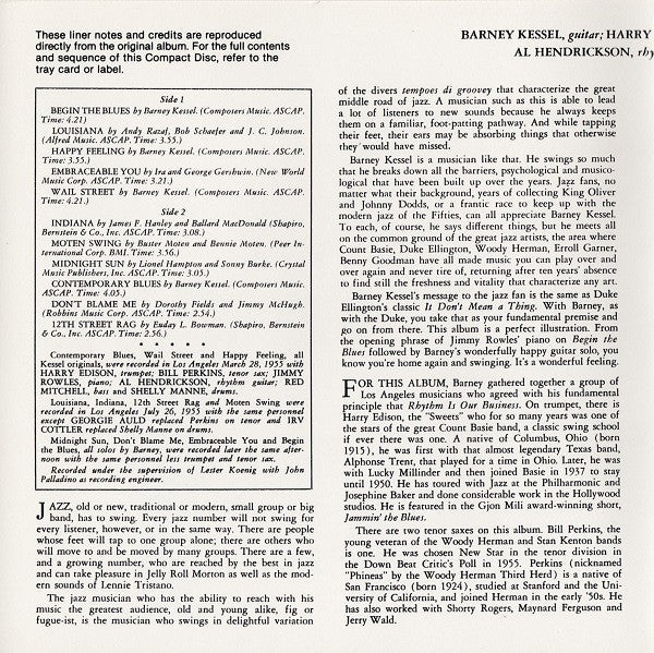 Barney Kessel : Vol. 3, To Swing Or Not To Swing (CD, Album, RE)