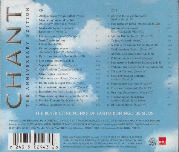 The Benedictine Monks Of Santo Domingo De Silos* : Chant - The Anniversary Edition (2xCD, Comp)
