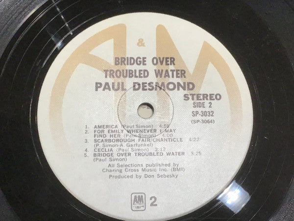 Paul Desmond : Bridge Over Troubled Water (LP, Album, RE)