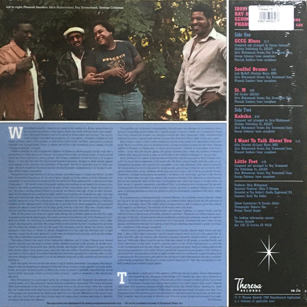 Idris Muhammad, Ray Drummond, George Coleman, Pharoah Sanders : Kabsha (LP, Album, Ltd, RE)
