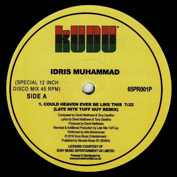 Idris Muhammad : Could Heaven Ever Be Like This (12", RP)