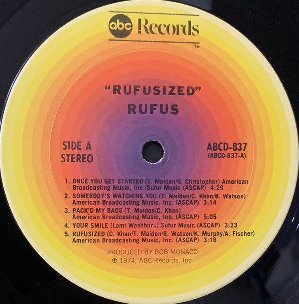 Rufus Featuring Chaka Khan* : Rufusized (LP, Album, Pit)