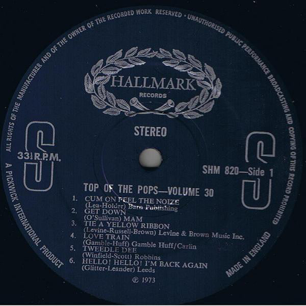 The Top Of The Poppers : Top Of The Pops Vol. 30 (LP, Album)