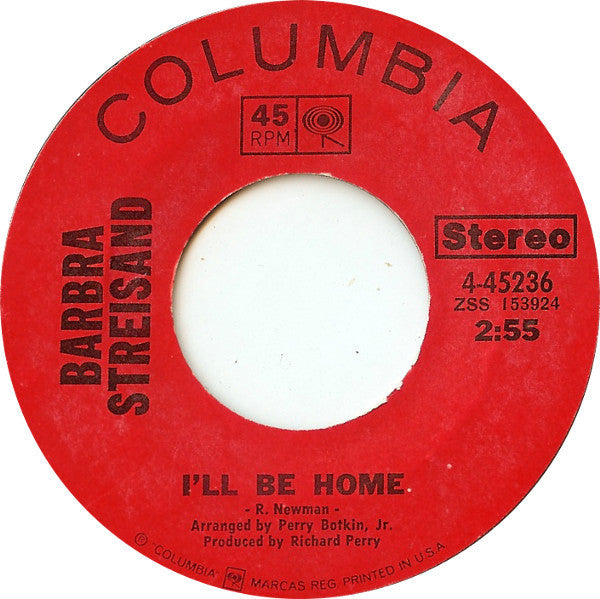 Barbra Streisand : Stoney End (7", Styrene, Pit)