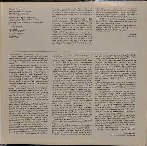 Kenny Burrell : Ellington Is Forever, Volume Two (2xLP, Album)