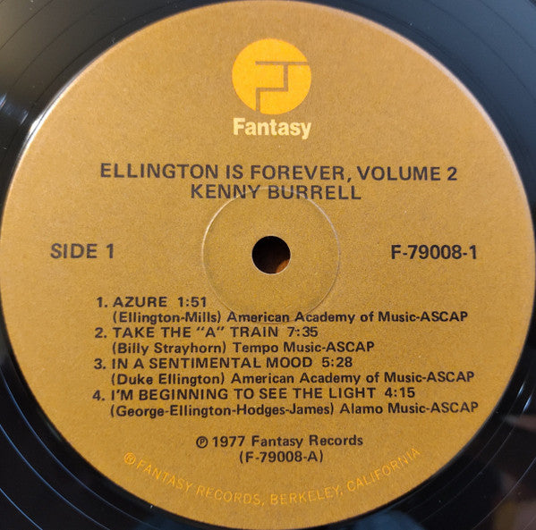 Kenny Burrell : Ellington Is Forever, Volume Two (2xLP, Album)