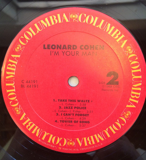 Leonard Cohen : I'm Your Man (LP, Album, Car)