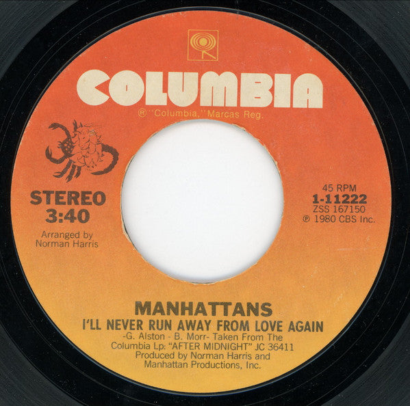 Manhattans : Shining Star (7", Single, Styrene, Pit)