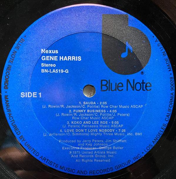Gene Harris : Nexus (LP, Album, Ter)