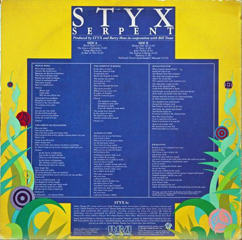 Styx : Serpent (LP, Album, RE, Ind)